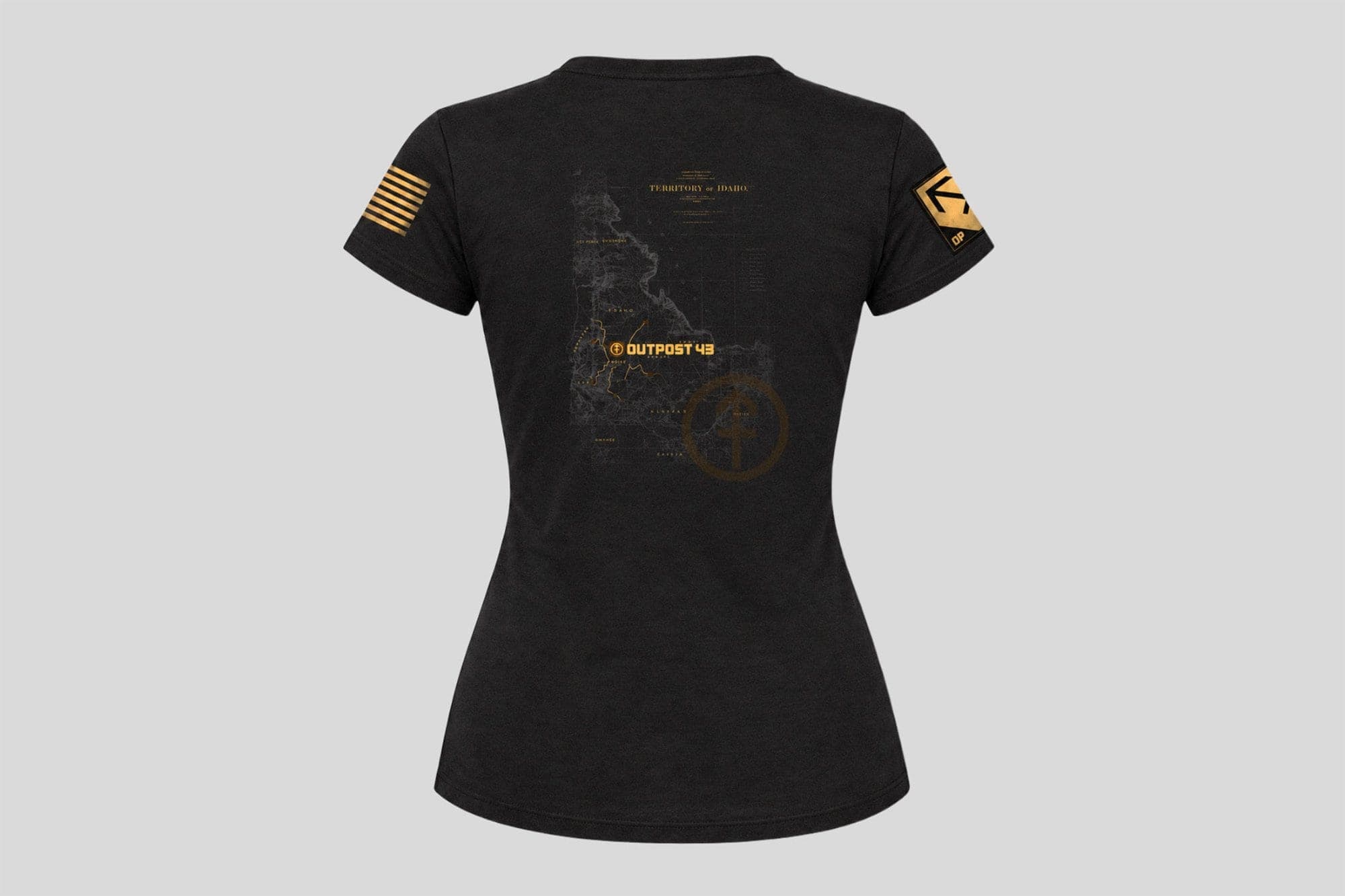 OUTPOST 43 IDAHO MAP SHIRT LADIES