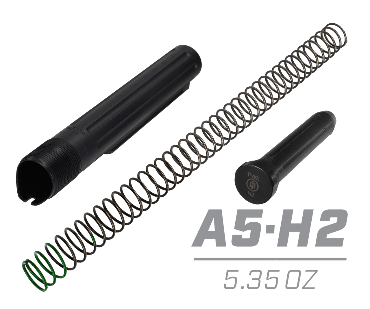 PWS A5 Enhanced Buffer Tube w/A5H2 Buffer & Spring