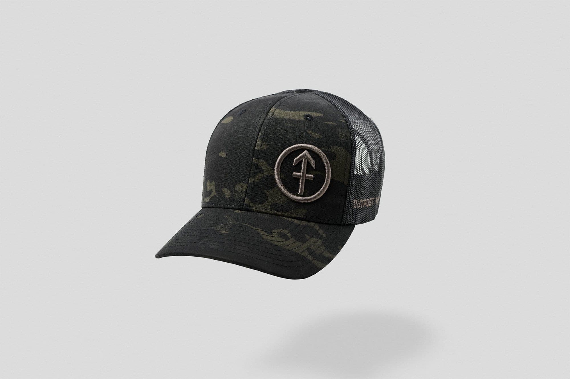 OUTPOST 43 SIDE LOGO BLACK MULTICAM HAT
